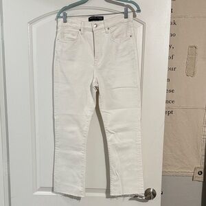 Veronica Beard White Ankle & Cropped Women's Jeans